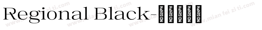 Regional Black字体转换